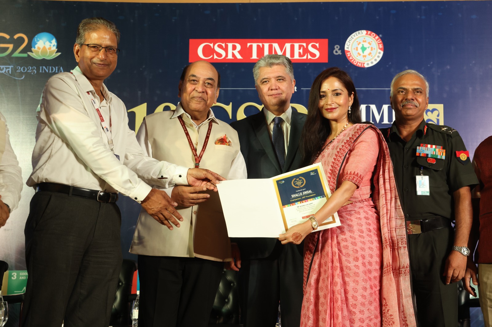 Shallu Jindal Receives Prestigious Csr Times Lifetime Achievement Award